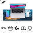thumbnail image 5 of Halloween Ghost Mouse Pad,Happy Halloween Pumpkin Large Gaming Mouse Pad NonSlip Rubber Base Keyboard Pad for Gaming Gifts (31.5x11.8in), 5 of 7