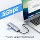 thumbnail image 5 of Adaptador HDMI USB C Hub MOKin 7 en 1 con lector de tarjetas SD/TF 100W PD, 5 of 7