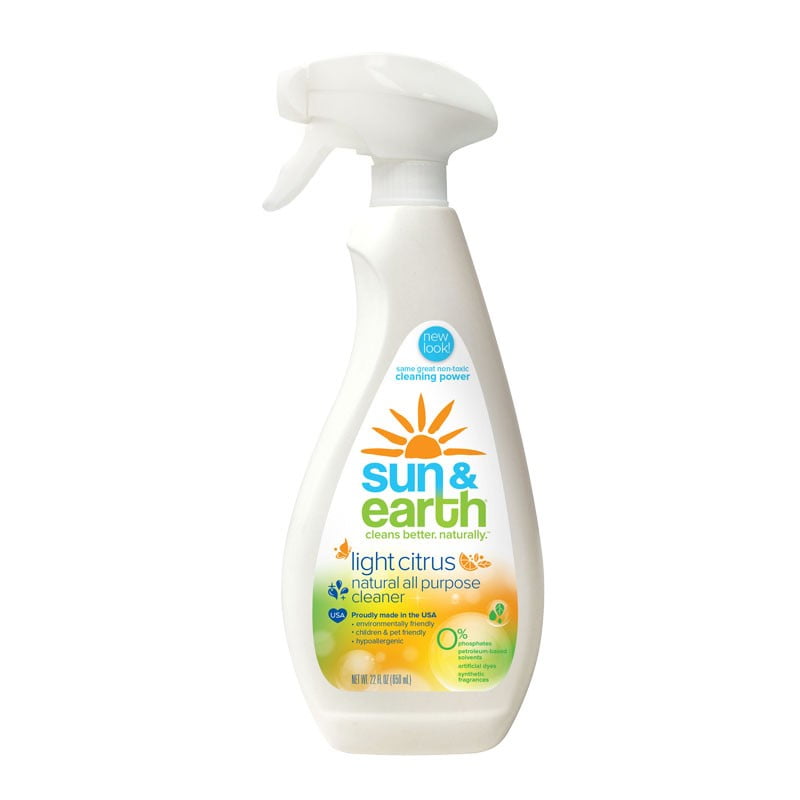 Sun & Earth All Purpose Cleaner, Light Citrus, 22 Oz