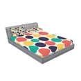 thumbnail image 2 of Ambesonne Abstract Fitted Sheet & Pillow Sham Set, Modern Grunge Illustration, Queen, Multicolor, 2 of 2