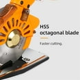 thumbnail image 4 of Industrial Electric Scissors Handheld Round Blade Cutting Cloth Machine Silent Servo Direct Drive Electric Round Knife ,Easy to Use, 4 of 6