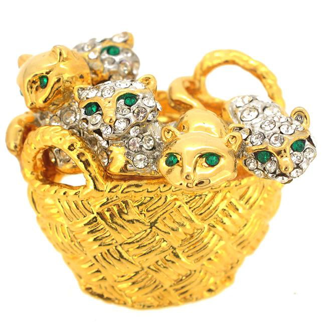 Fantasyard Golden Pearl Crown Pin Brooch
