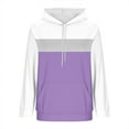 thumbnail image 6 of Taylonsss Womens Color Blocked Fashion Loose Fit Long Sleeve Hooded Sweatshirt with Pockets Comfortable Casual Top for Daily Wear, Dating, Party, Work and Vacation Outfit, 6 of 6