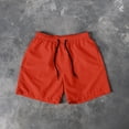 thumbnail image 2 of KPOPLK Mens Swim Trunks Bathing Board Shorts Summer Vacation Beach Shorts Drawstring Hawaiian Shorts with Pockets Casual Swimwear Surfing(Orange,XXXXXL), 2 of 6