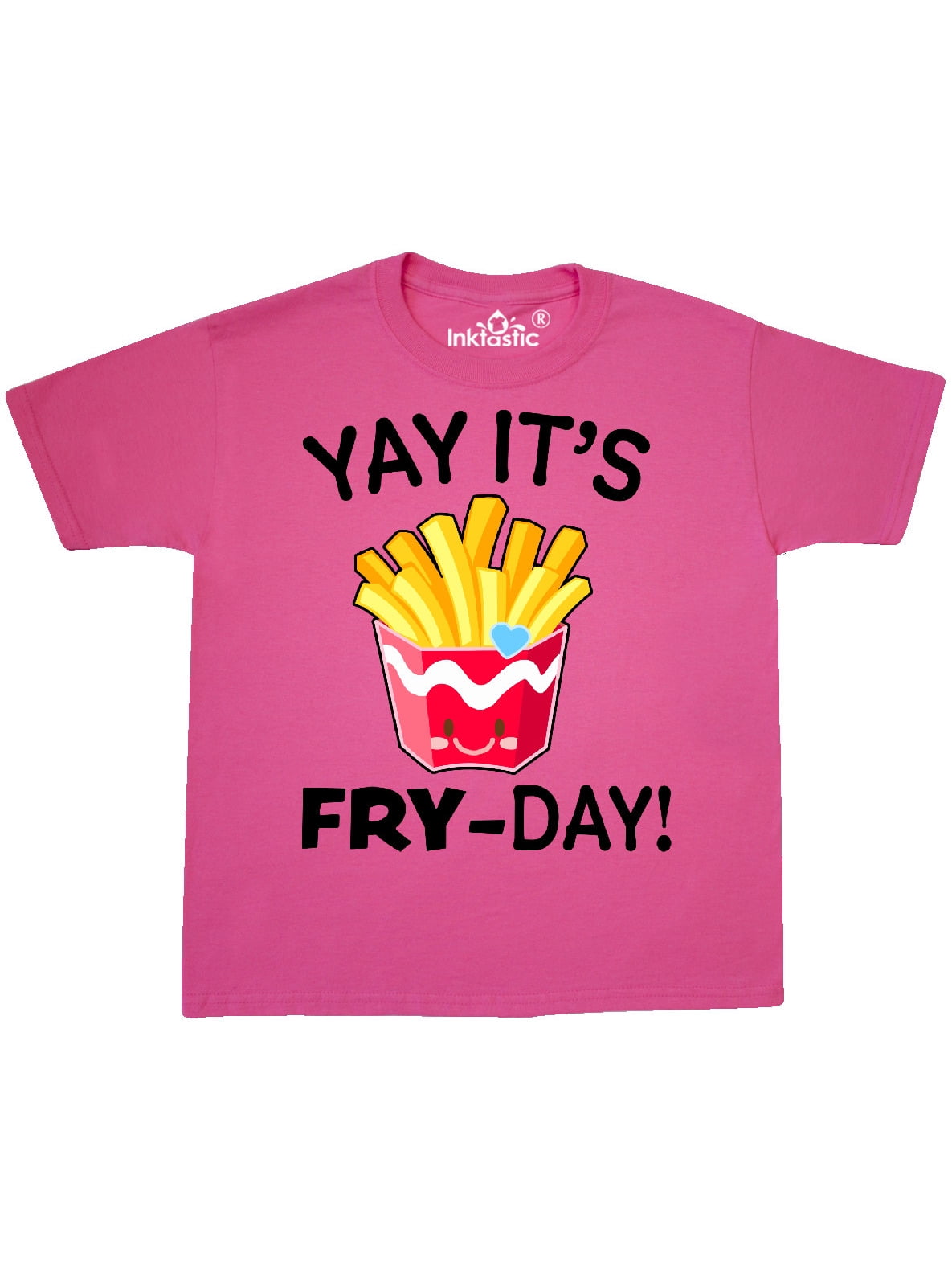 Yay Its Fry Day with Cute French Fries Youth TShirt