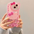 thumbnail image 5 of Sanrio Hello Kitty Stand Phone Cases For iPhone 16 Pro Max Original Shockproof Cover Iphone 16 Plus Y2K Cartoon Case Shell Coque Hello Kitty 3 For iPhone 16 Pro Max, 5 of 7