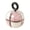 Pink, variant on KGJQ Portable Pill Box, with 8 Compartments Travel Pill Organizer, Moisture Proof Sealed Buckle Design, with Hanging Loop Large Capacity Tablet Storage Case