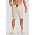 thumbnail image 3 of COOFANDY Men's Casual Shorts Cotton Lightweight Stretch Work Shorts Relaxed fit Resort Shorts, 3 of 6