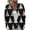 Black, variant on Women's Casual Fashion Long-Sleeved Top Christmas Print Cardigan with Button-Front for Holiday and Everyday Casual Wear,Beige,XL