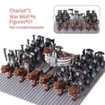 thumbnail image 6 of MOC Medieval lotr Figures Black Wolves, Mounted Chariots Legion Lotte Action Dolls Brick Dolls Assembled Building Blocks Toys, 6 of 9