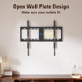 thumbnail image 4 of Mounting Dream Soporte para TV fijo para la mayoría de televisores de pantalla plana de 42 a 84 pulgadas, soporte de montaje en pared para TV de hasta VESA 600 x 400 mm y 132 lbs - Se adapta a montant, 4 of 5
