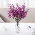 thumbnail image 7 of Fake Flower Bouquet Artificial Flowers All Over The Sky Silk Flower Dried Bouquets Wedding Restaurant Decoration Party Wedding.,Purple Household Imitation, 7 of 7