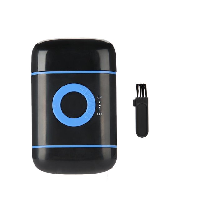 Qarigey afeitadora eléctrica hoja pop-up barba recortadora AA maquinilla de afeitar para hombres azul Cuidado del cabello Qarigey CE001902-00