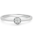 thumbnail image 4 of SuperJeweler 4 Diamond Promise Pave Ring in White Gold For Women, 4 of 6