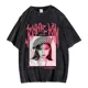 thumbnail image 4 of Camiseta de manga corta de algodón puro estilo coreano Blinktrendy con cuello redondo y lavado urbano de diseño de sensibilidad veraniega, 4 of 4