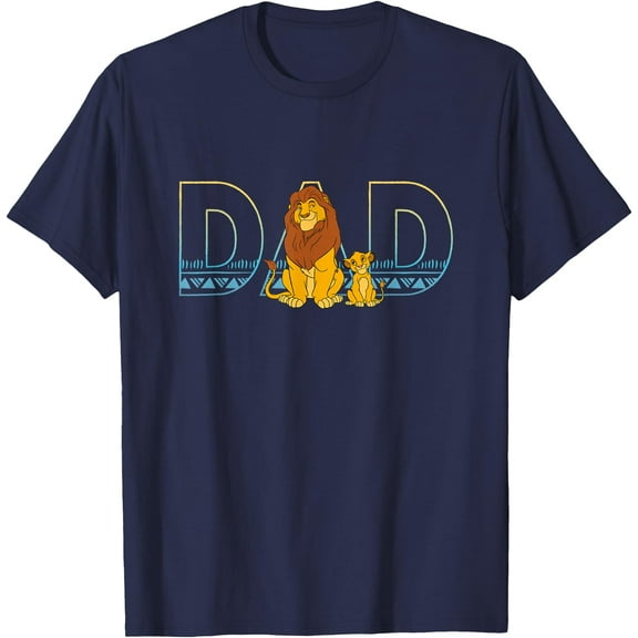 The Lion King Simba and Mufasa Dad DTG Print Unisex T-Shirt