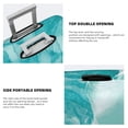 thumbnail image 4 of Haiem Teal Turquoise 1 Luggage Cover Printed Suitcase Covers for Luggage Elastic Washable Suitcase Protector Fits 18-32 Inch Luggage-Small, 4 of 8