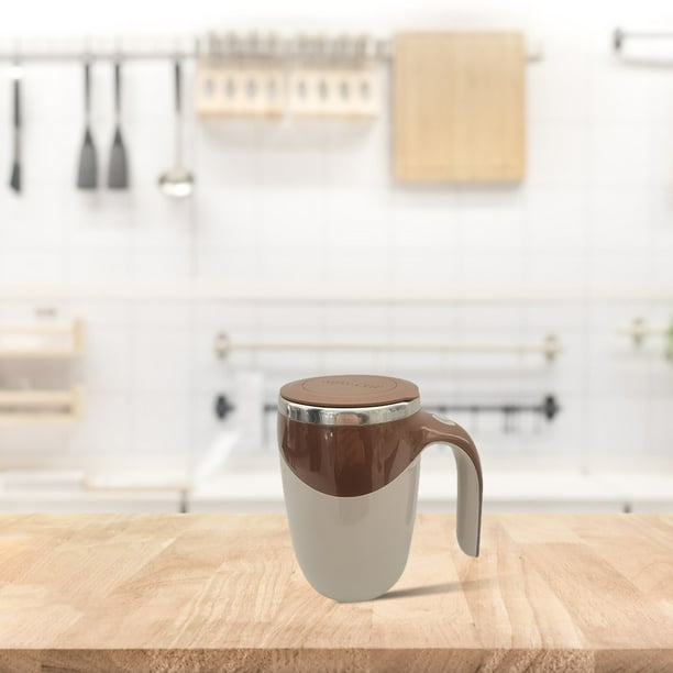 Taza de café automática con agitación magnética para electrodomésticos, taza mezcladora giratoria para el hogar, la oficina, viajes, divertida taza mezcladora de acero inoxidable.