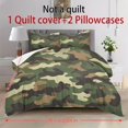 thumbnail image 5 of ZIATUBLES Camouflage Printed Full Size Duvet Cover Set, 3-Piece Soft Breathable Bed Linens with 1 Duvet Cover and 2 Pillowcases, Zipper Closure, Dorm Bedroom Bedding Decor, 5 of 8