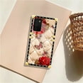 thumbnail image 7 of FKBRCL4U Compatible with Samsung Galaxy A03S Case, Shining Red Rose Butterfly Leather Background Luxury Golden Decoration for Girl Women Soft TPU Shockproof Protective Hard PC Back, 7 of 7