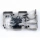thumbnail image 2 of Juego de 3 soportes de barra de cortina de metal ajustables para barras de 1 y 5/8 pulgadas, resistentes gris, 2 of 6