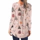 thumbnail image 5 of Camisas Navideñas Para Mujer, Camisetas de Manga Larga, Jersey Con Estampado Navideño Informal, Blusa Con Botones de Cuello Redondo Odeerbi ODB202380, 5 of 6