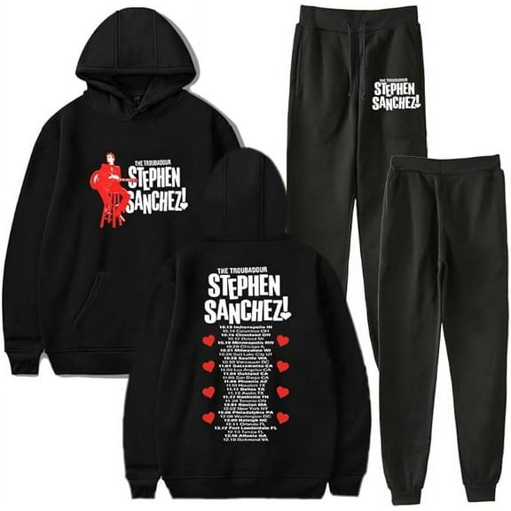 Stephen Sanchez Tour Hoodies Set Angel Face Album Merch For Men/Women Cosplay Sweatshirt Pants Two Piece Set