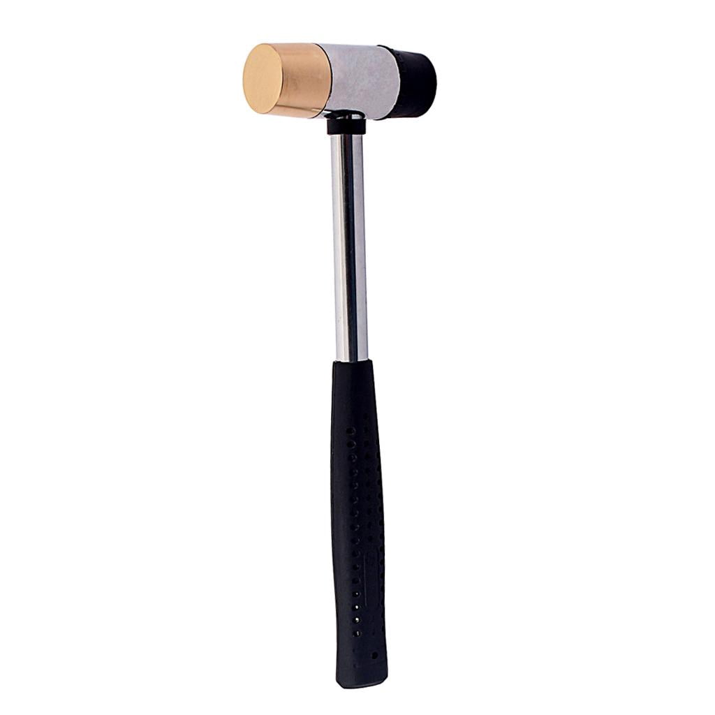 LeeQinersw Fret Hammer Giutar Luthier Hammer with UHMW/Brass Head for Fretting Guitar Black