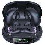 Bluetooths Earbuds, 3D HiFi Stereo Over Ear Headphones with Charging Case, Touch Control Wirelessly Earphones Noise Reduction for Workout Running Gym
