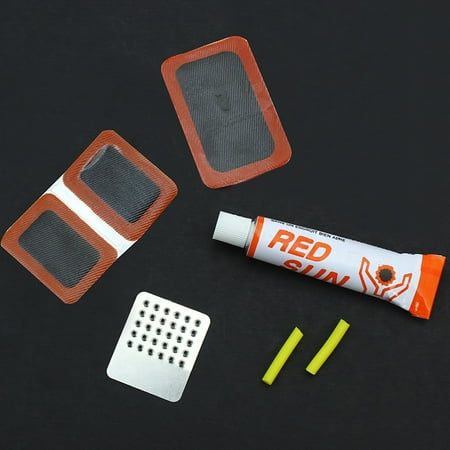 Bicycle Bike Patch STKUSA Bicycle Tire Tyre Rubber Patches Glue Grinder Bicycle Tire Repair Tools Kit Set ()