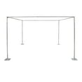 thumbnail image 3 of 10FT Adjustable 4 Post Height Canopy Chuppah Mandap Hardware Kit, Outdoor Wedding Party Stand, Heavy Duty Pipe and Drape Kit 4 Post Backdrop Stand Kit for Party Wedding Ceremony Event, 3 of 25