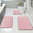 thumbnail image 3 of 3-Piece Non-Slip Bathroom Rug Set – Ultra-Absorbent Coral Fleece Mats for Toilet, Vanity & Wet Floors, Machine-Washable Anti-Skid Bath Mats&nbsp;, 3 of 9