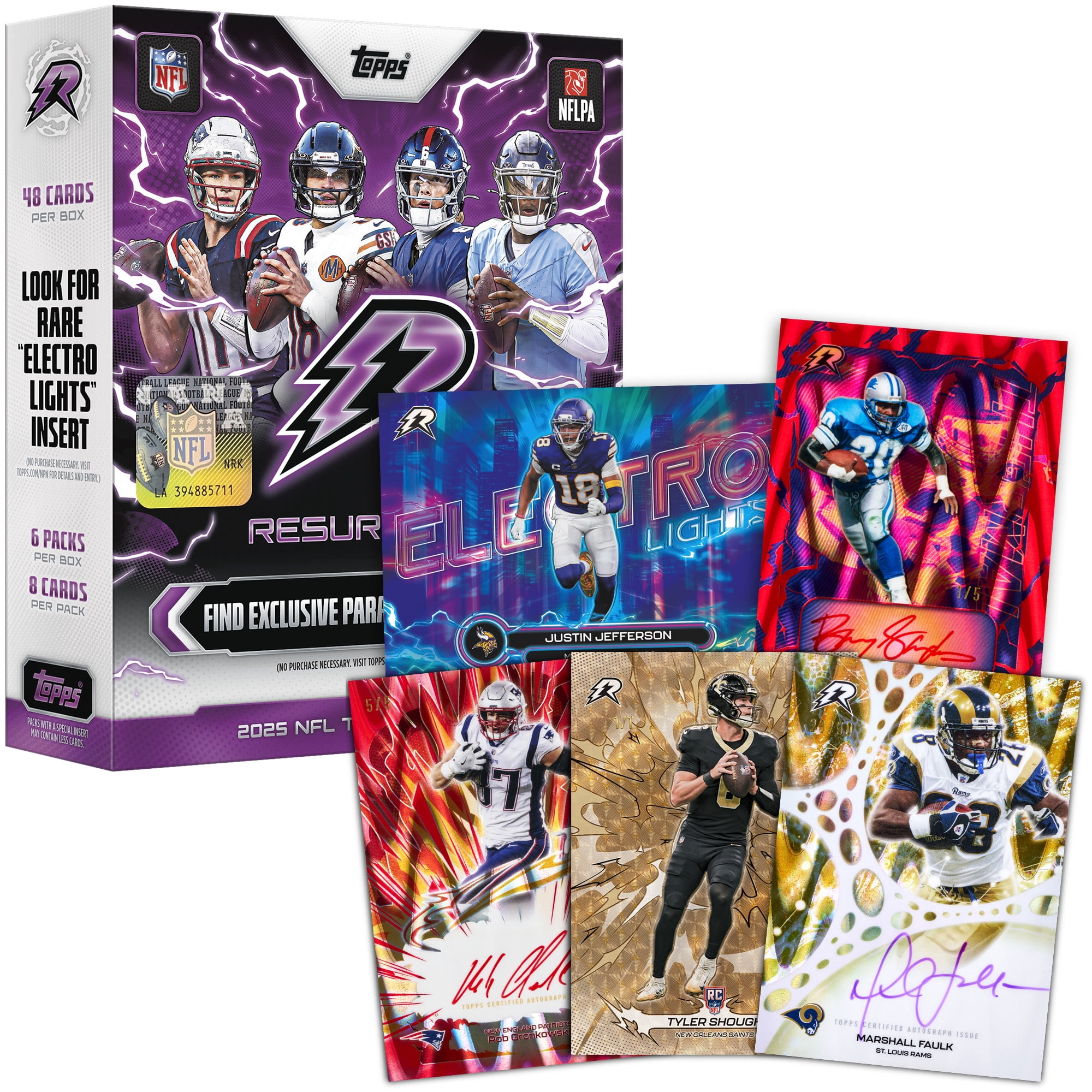 2025 Topps Resurgence Football Trading Cards Mega Box