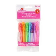 Way To Celebrate Valentine's Day Party Favors, Rainbow Mini Pens, 12 Count