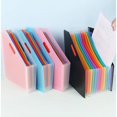 Black 13 Pockets Accordion File Organizer Desk Organizer Vertical ...