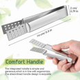 thumbnail image 2 of 2-Pack Stainless Steel Tea Bag Squeezer Pliers for Home and Office Use, 2 of 5