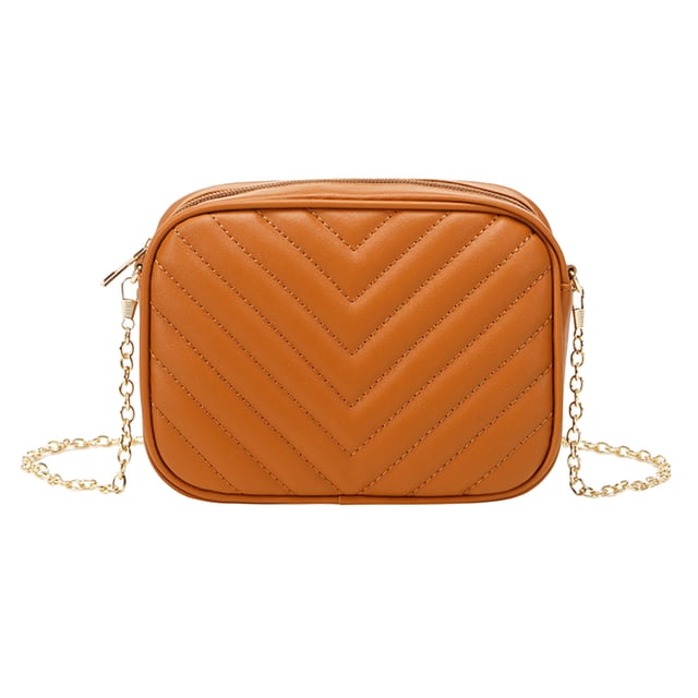 Women Messenger Bag Fashion Stripe Trend Chain Shoulder Bag Purse Practical Leather Travel Purse Women Leather Briefcase 511 Briefcase Computer Satchel Women Distressed Messenger Bag Messenger Tote