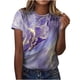 thumbnail image 2 of Puntoco Moda Mujer Verano Cuello Redondo Manga Corta Estampado Casual Camiseta Blusa Puntoco Puntoco-5061, 2 of 5