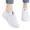 thumbnail image 5 of longantii Women Walking Shoes Lightweight Breathable Comfortable Sneakers Non Slip Athletic Shoes Cushioned Running Slip Resistant Casual Fitness White, 5 of 5