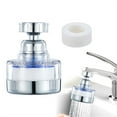 thumbnail image 1 of 360° Rotating Bathroom Faucet Filter Faucet Purifier Heavy And Hard Water Water Faucet Filter For Kitchen And Bathroom Water Purifier For,1X Clearance, 1 of 9