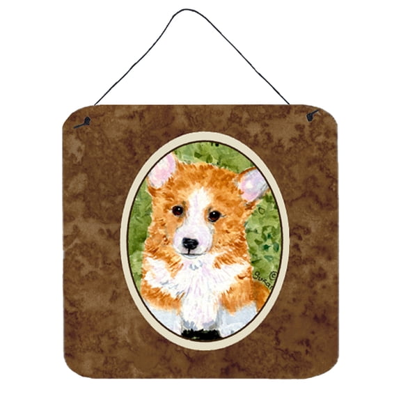 Carolines Treasures SS8710DS66 Corgi Aluminum Metal Wall or Door Hanging Prints, 6 x 6", Multicolor