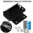 thumbnail image 6 of Crossbody Wallet Case for iPhone 12/12 Pro Card Slots Holder, Magnetic Snap Flip Folio Purse Case PU Leather Handbag with Detachable Shoulder Strap for iPhone 12/12 Pro, Black, 6 of 9