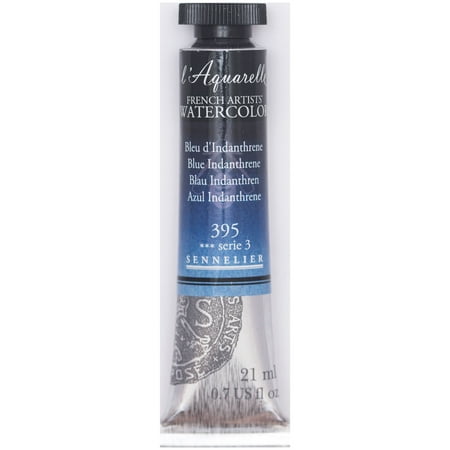 UPC: 3046450117407 | Sennelier French Artists Watercolor 21ml Tube Blue Indanthrene S3