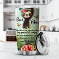 thumbnail image 3 of KOIXA Sloth Coffee Travel Tumbler Stainless Steel Just A Girl Who Loves Sloths Cup With Lid Animal Print Mugs For Women Cute Sloth Things For Girls Christmas Gift Birthday Present Tumbler 04I, 3 of 7