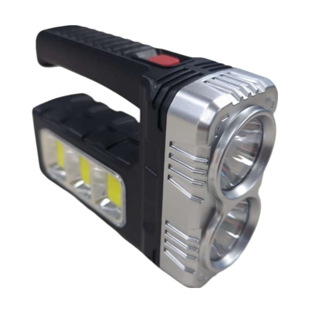 Linterna solar recargable de 4 Leds + COB 7701-B