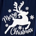 thumbnail image 5 of PatPat Christmas Deer and Letters Print Navy Family Matching Long-sleeve Pajamas Sets (Flame Resistant), 5 of 7