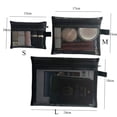 thumbnail image 3 of Transparent Outdoor Zipper Bag Pencil Cases Large Capacity Wash Pouch Organizer Case Mesh Cosmetic Bag Cosmetic Cases Makeup Bags Storage Toiletry Bag BLACK S AS SIDE ZIPPER, 3 of 8