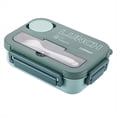 thumbnail image 1 of Lonchera Portátil con Compartimentos para Estudiantes, Lonchera Bento para Oficina, con Tenedor y Cuchara, Recipiente para Almacenar Alimentos en Microondas A, 1 of 5