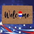 thumbnail image 4 of Beautynvta Patriotic 4th of July Door Mat, Welcome Mat for Indoor Outdoor Bedroom Kitchen, Nonslip Washable Independence Day Mat, 15.74x23.62In, 4 of 8