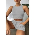 thumbnail image 4 of GZWYHT Lounge Sets for Women Comfy Sets for Women Clothing Workout Outfits For Women Casual Sets Yoga Shorts Set Two Piece Sets for Women Two Piece Sets for Women Summer Grey M, 4 of 9
